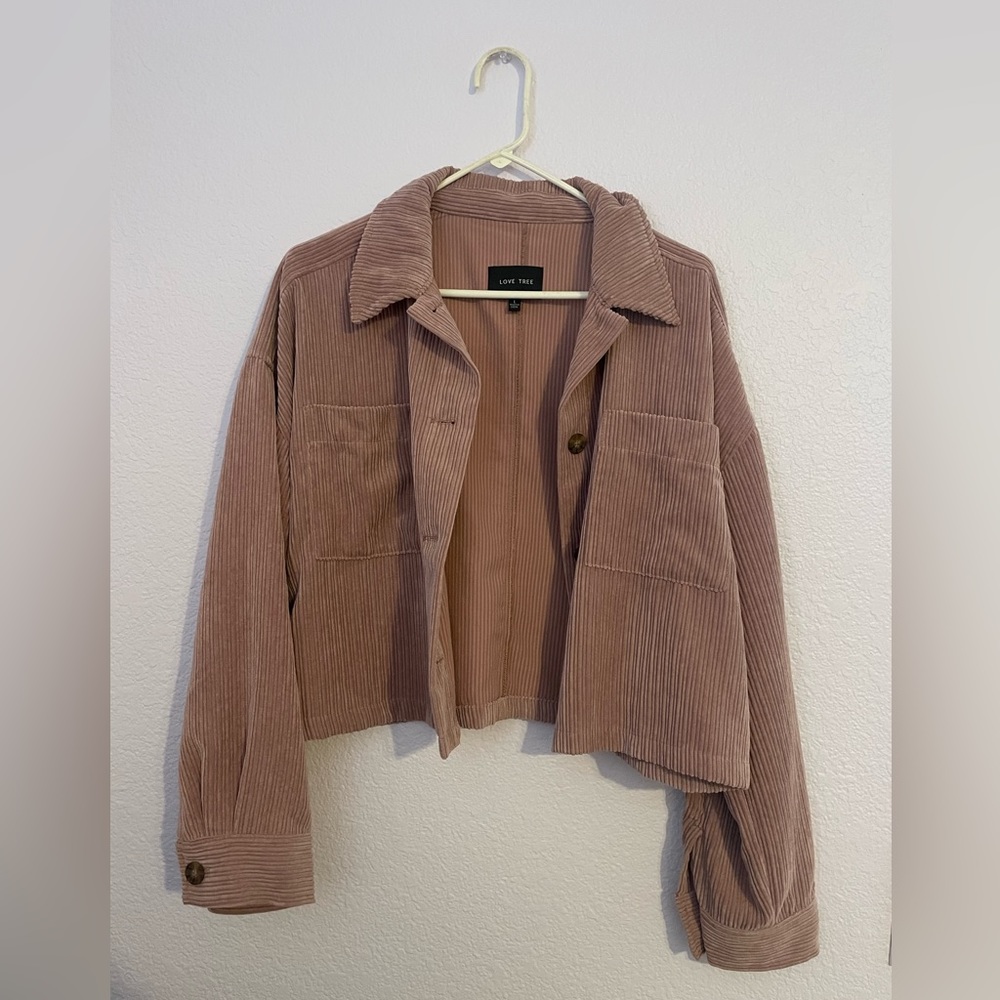 Dusty Pink Corduroy Jacket